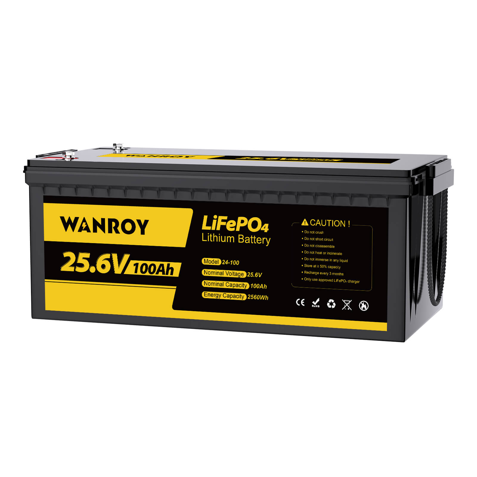 Μπαταρία LiFePO4 Wanroy 24V (25.6V)